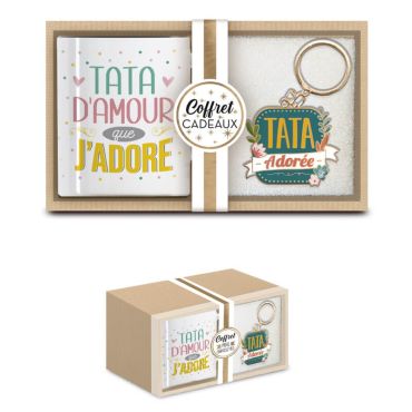 coffret cadeau mug et porte clés tata coffret cadeau mug et porte clés tata