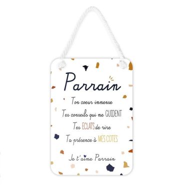 Plaque affective - Parrain - Collection Famille d'Amour | jourdefete.com Plaque affective - Parrain - Collection Famille d'Amour | jourdefete.com
