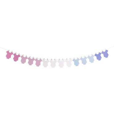 Guirlande Personnalisable Gender Reveal - Rose / Blanc / Bleu - 3 m x 23 cm | jourdefete.com Guirlande Personnalisable Gender Reveal - Rose / Blanc / Bleu - 3 m x 23 cm | jourdefete.com