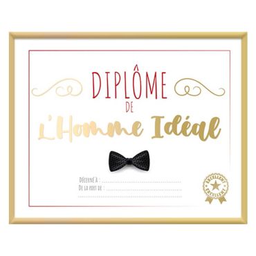 Cadre diplôme l'homme idéal | jourdefete.com Cadre diplôme l'homme idéal | jourdefete.com