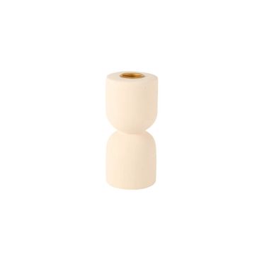 Bougeoir en Céramique - Arona - Couleur Nude