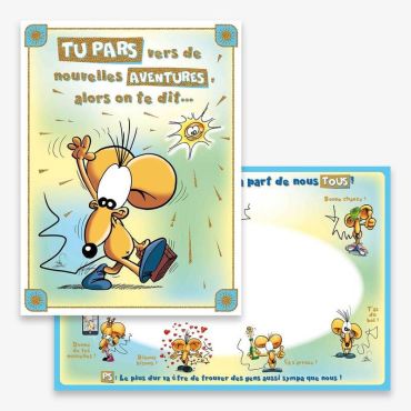 Carte Géante avec Enveloppe - "Tu pars" | jourdefete.com Carte Géante avec Enveloppe - "Tu pars" | jourdefete.com