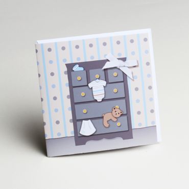 10 Cartes de Naissance avec Enveloppes - Commode 10 Cartes de Naissance avec Enveloppes - Commode