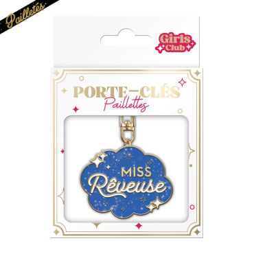 Porte-clés pailleté collection Girls  | jourdefete.com