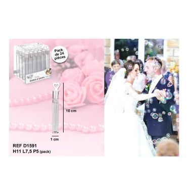 24 Tubes à Bulle Cœur 24 Tubes à Bulle Cœur