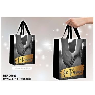 Pochette Cadeau "Je T'Aime" - Grand Modèle