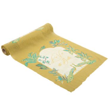 CDT Tropical Peacock Mousseline Froissée Vert Amande et Or 28 cm x 3 m | jourdefete.com CDT Tropical Peacock Mousseline Froissée Vert Amande et Or 28 cm x 3 m | jourdefete.com