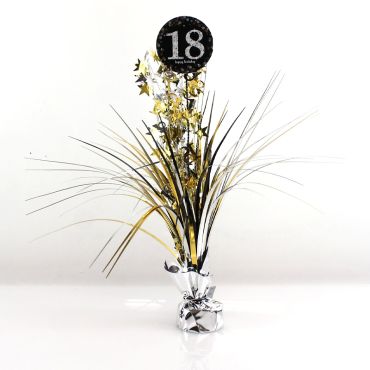 Centre de Table Palmier 18 Ans - Argent / Or