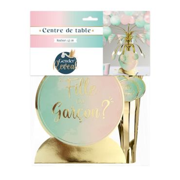 Centre de table - Fille ou Garçon ? - Collection Gender Reveal | jourdefete.com Centre de table - Fille ou Garçon ? - Collection Gender Reveal | jourdefete.com