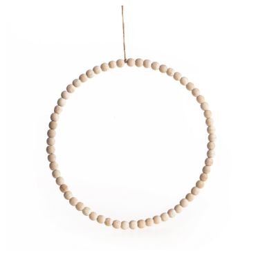 Anneau de perles en bois diamètre 26 cm | jourdefete.com Anneau de perles en bois diamètre 26 cm | jourdefete.com