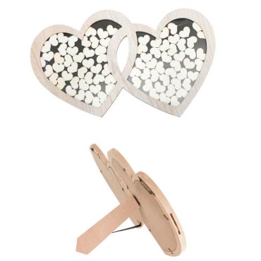 cadre-double-coeurs-bois-decoration | jourdefete.com cadre-double-coeurs-bois-decoration | jourdefete.com