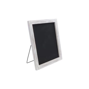 Cadre ardoise blanchi en bois avec support métal 27 x 33 cm Cadre ardoise blanchi en bois avec support métal 27 x 33 cm