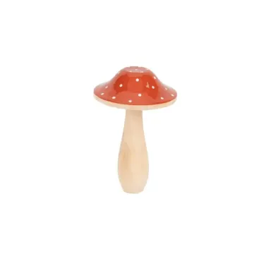 Un champignon en bois parfait pour votre décoration de table d'automne | jourdefete.com