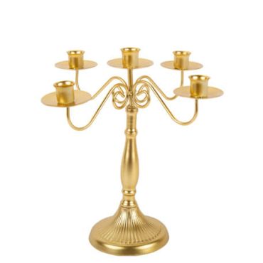 Chandelier à 5 branches doré | jourdefete.com Chandelier à 5 branches doré | jourdefete.com