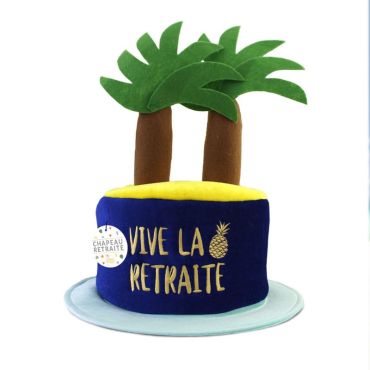 Chapeau avec palmiers - Joyeuse Retraite | jourdefete.com Chapeau avec palmiers - Joyeuse Retraite | jourdefete.com