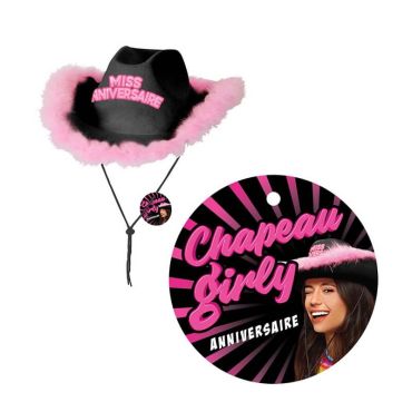 chapeau girly miss anniversaire couleur au choix | jourdefete.com chapeau girly miss anniversaire couleur au choix | jourdefete.com