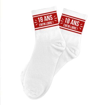 Chaussettes d'anniversaire pour 18 ans | jourdefete.com