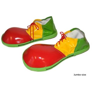 Chaussures Clown - Adulte - Rouge Jaune Verte Chaussures Clown - Adulte - Rouge Jaune Verte
