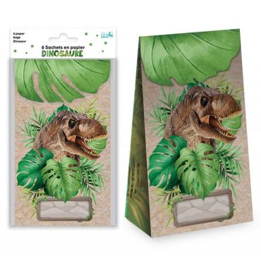 Des sachets à offrir aux copains de votre enfant lors de son anniversaire dinosaure | jourdefete.com Des sachets à offrir aux copains de votre enfant lors de son anniversaire dinosaure | jourdefete.com