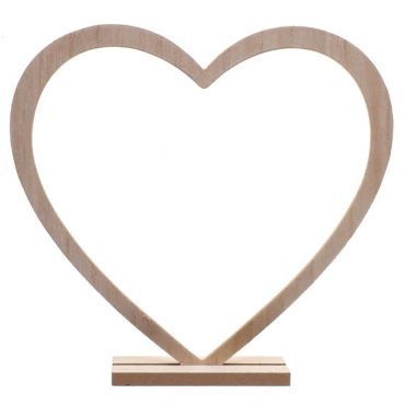 Centre de table - Petit Cœur en bois | jourdefete.com Centre de table - Petit Cœur en bois | jourdefete.com
