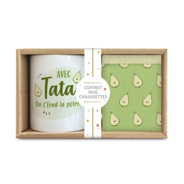 Un coffret composé d'un mug et d'une paire de chaussettes pour votre tante | jourdefete.com Un coffret composé d'un mug et d'une paire de chaussettes pour votre tante | jourdefete.com