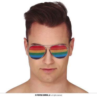 Lunettes d'aviateur arc-en-ciel - Couleur au choix | jourdefete.com Lunettes d'aviateur arc-en-ciel - Couleur au choix | jourdefete.com