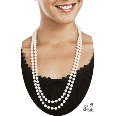 Collier de perles fausses sautoir pour soirées | jourdefete.com Collier de perles fausses sautoir pour soirées | jourdefete.com