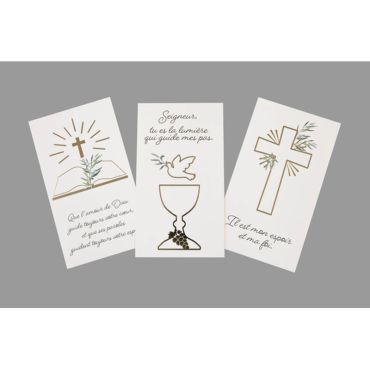 Lot de 6 cartes de remerciements pour communion | jourdefete.com Lot de 6 cartes de remerciements pour communion | jourdefete.com