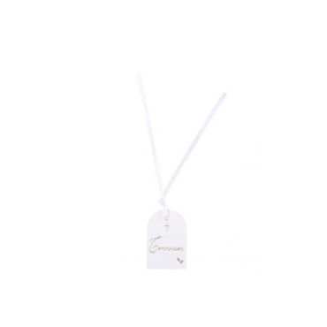 10 Étiquettes + Ruban Satin - Collection Communion Pureté Blanc et Or 10 Étiquettes + Ruban Satin - Collection Communion Pureté Blanc et Or