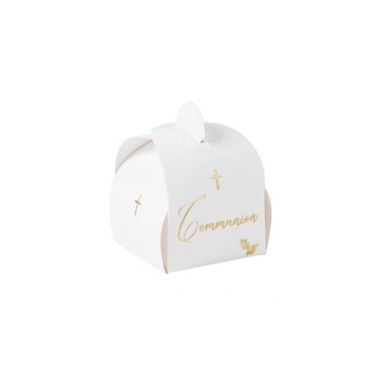 10 Contenants - Collection Communion Pureté Blanc et Or 10 Contenants - Collection Communion Pureté Blanc et Or