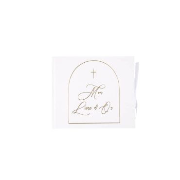 Livre d'or - Collection Communion Pureté Blanc et Or recto Livre d'or - Collection Communion Pureté Blanc et Or recto