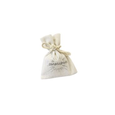 4 Pochons à Dragées en Toile - Communion - Argent | JOURDEFETE.COM 4 Pochons à Dragées en Toile - Communion - Argent | JOURDEFETE.COM