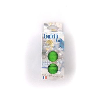 Confettis ronds vert pomme Confettis ronds vert pomme