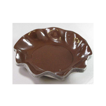10 Coupelles Vagues en Carton - Marron 10 Coupelles Vagues en Carton - Marron