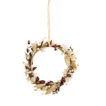 couronnes de fleurs sechees 17 cm taupe | jourdefete.com couronnes de fleurs sechees 17 cm taupe | jourdefete.com