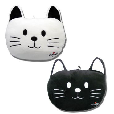 coussin en forme de chat noir ou blanc | jourdefete.com coussin en forme de chat noir ou blanc | jourdefete.com