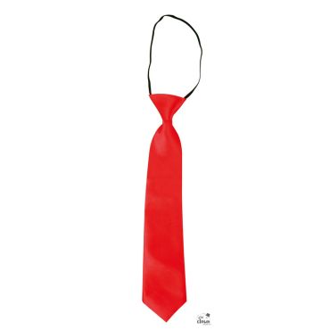 Cravate rouge avec élastique | jourdefete.com