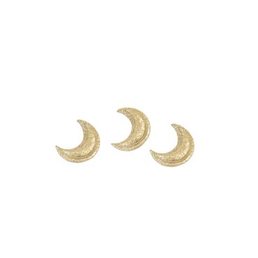 5 stickers lune paillettes dorées 5 stickers lune paillettes dorées