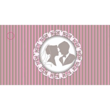 10 Étiquettes Porte-Noms - Mariés Vintage - Rose 10 Étiquettes Porte-Noms - Mariés Vintage - Rose