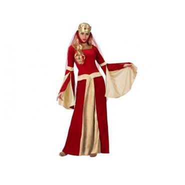 Costume de Dame Médiévale Rouge Femme - Taille au Choix Costume de Dame Médiévale Rouge Femme - Taille au Choix