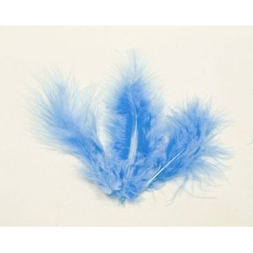 20 Plumes Décoratives - Bleu Ciel 20 Plumes Décoratives - Bleu Ciel