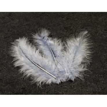 20 Plumes Décoratives - Gris 20 Plumes Décoratives - Gris