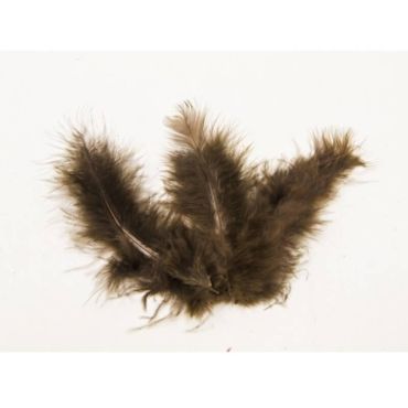 Sachet de 20 Plumes Décoratives - Chocolat Sachet de 20 Plumes Décoratives - Chocolat