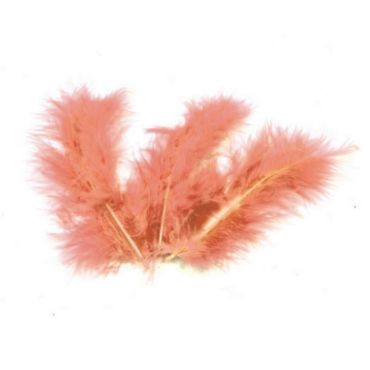 Sachet de 20 Plumes Décoratives - Pêche Sachet de 20 Plumes Décoratives - Pêche