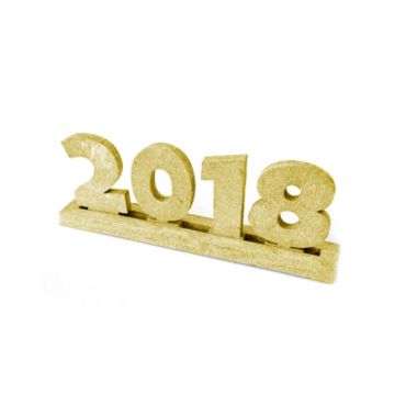 Support de table 2018 doré Support de table 2018 doré