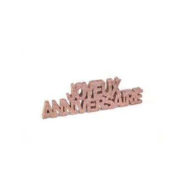 Décoration de Table "Joyeux Anniversaire" - Paillettes Rose Gold Décoration de Table "Joyeux Anniversaire" - Paillettes Rose Gold