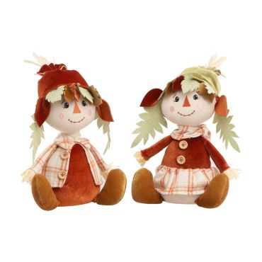 Épouvantail assis en tissu style automne | jourdefete.com Épouvantail assis en tissu style automne | jourdefete.com