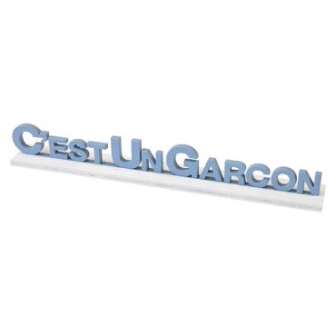 Décoration en bois "C'est un garçon" pour gender reveal | jourdefete.com Décoration en bois "C'est un garçon" pour gender reveal | jourdefete.com