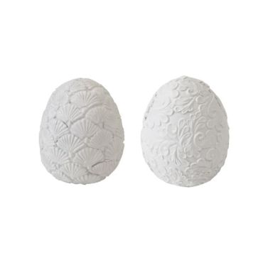 Œuf décoratif en résine aux motifs en relief pour une déco de Pâques élégante | jourdefete.com Œuf décoratif en résine aux motifs en relief pour une déco de Pâques élégante | jourdefete.com