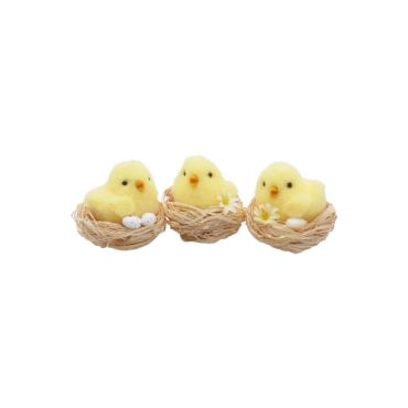 Un magnifique poussin dans son nid à poser sur votre table de Pâques | jourdefete.com Un magnifique poussin dans son nid à poser sur votre table de Pâques | jourdefete.com